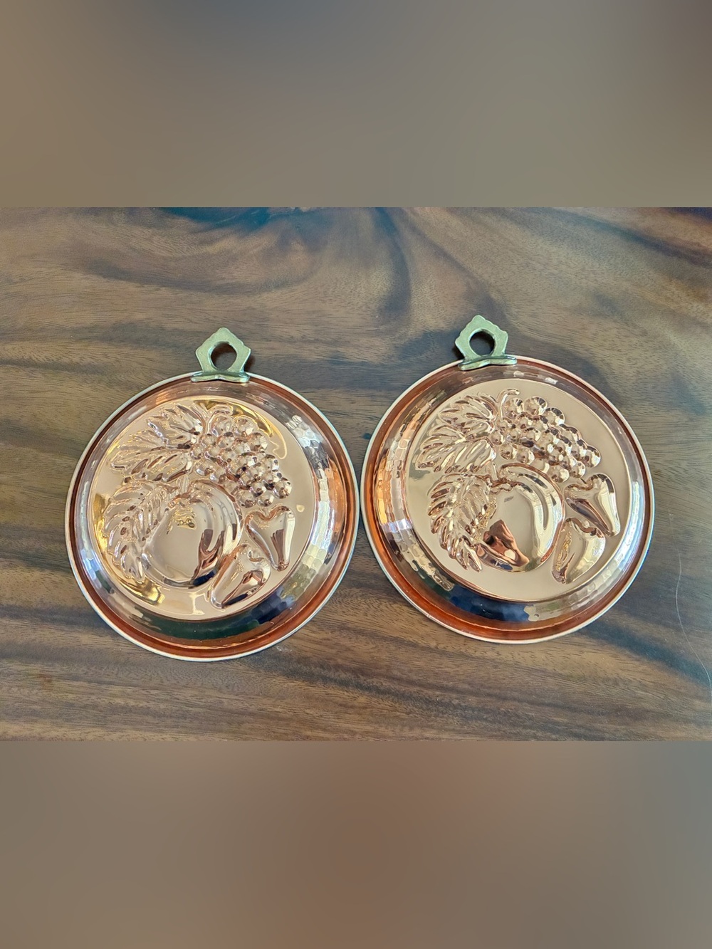 Old Dutch International Copper Fruit Wall Molds - Copper Finish